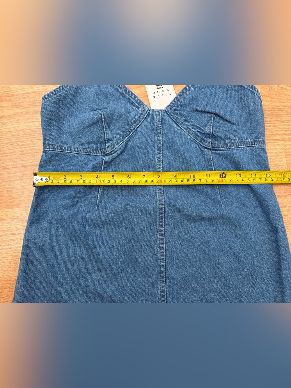 Billabong Blue Denim Zipper Dress Women’s S - NWT - Picture 3 of 6